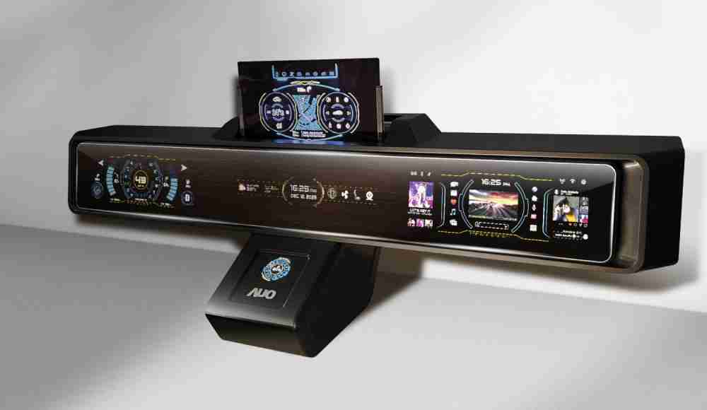 龙门国际Micro LED沉浸式车舱显示方案结合 可卷式、、、、可伸缩的Micro LED应用并可呈现不同的质感纹路，，展现人性化设计