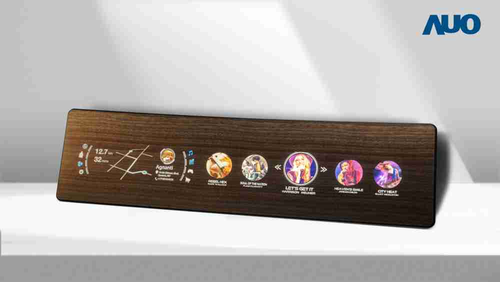 龙门国际研发全球最高穿透度达80%的AmLED木纹显示器，，，可于使用时呈现高亮度、、、、清晰可见的信息，，并在不使用时回归为单纯的饰板，，节能兼具美观